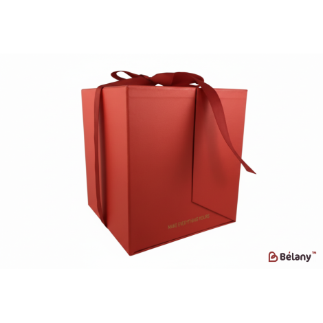 Коробка для цветов "Imperial" красная