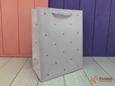 Подарочный пакет "Divan" M сиреневый