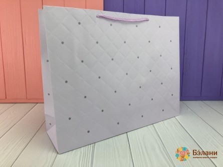 Подарочный пакет "Divan" L сиреневый