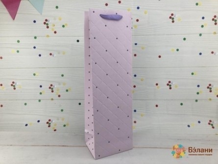 Пакет под бутылку "Divan" сиреневый