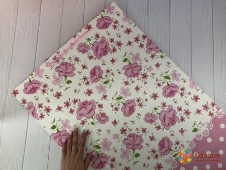 Подарочный пакет "Jardin" розовый XXL