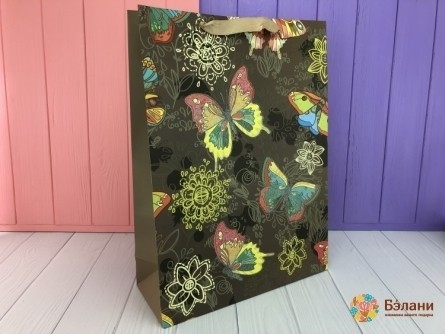 Подарочный пакет "Butterfly" L