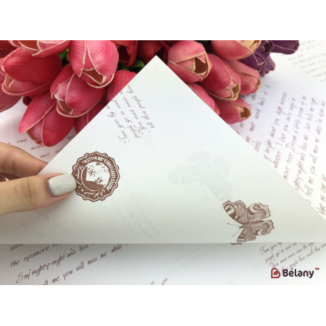 Бумага для цветов "Letter" белая