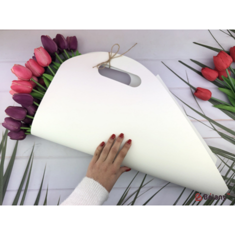 Пакет для цветов "Bloom" белый