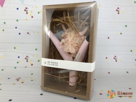 Букет комплимент "Whole Flower" пудра