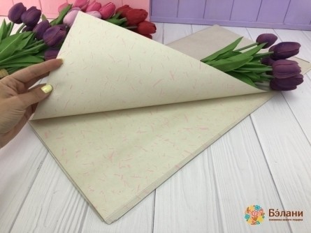 Бумага для цветов "Wheat" бежевая