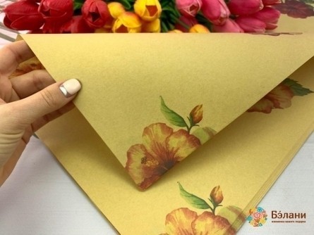 Бумага для цветов "Other roses" крафт