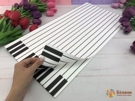 Бумага для цветов "Piano" белая