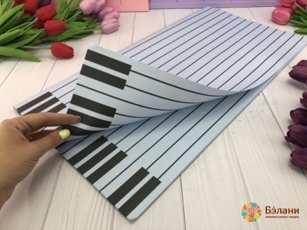 Бумага для цветов "Piano" небесная