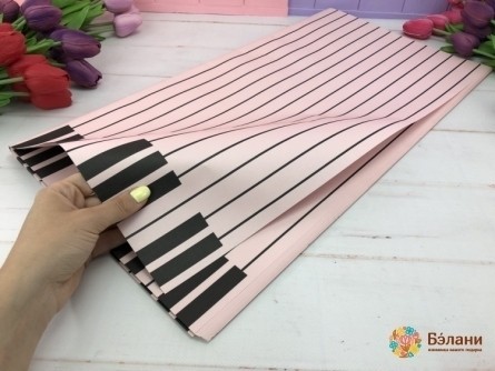 Бумага для цветов "Piano" пудровая