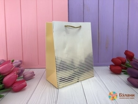 Подарочные пакеты "Зеркальное амбре" S