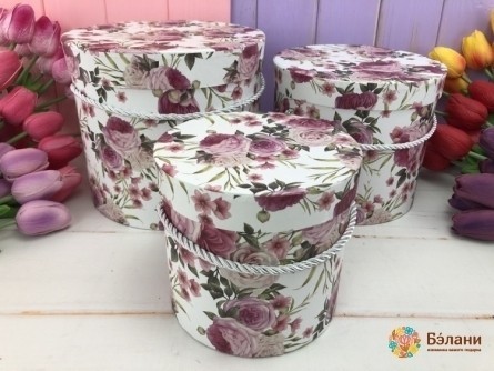 Коробка для цветов "Flower mix" белая