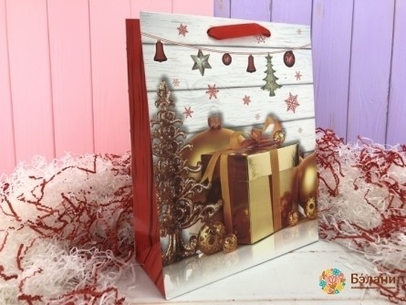 Новогодний пакет «Ribbon» M