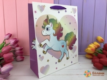 Подарочный пакет «Unicorn» M