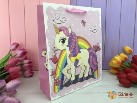 Подарочный пакет «Unicorn» M