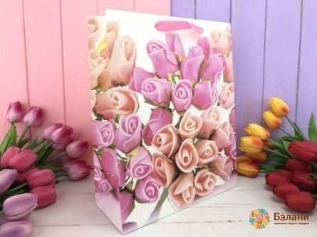 Подарочный пакет «Bouquet of roses» M