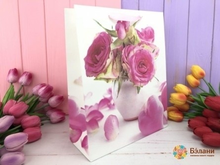 Подарочный пакет «Bouquet of roses» M