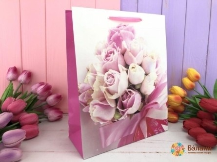 Подарочный пакет «Bouquet of roses» L