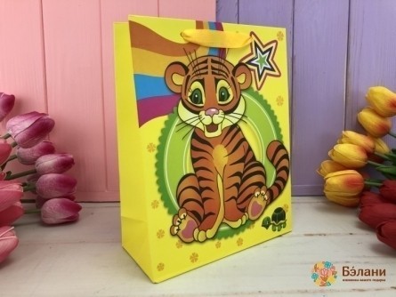 Детский подарочный пакет "Тигра" S