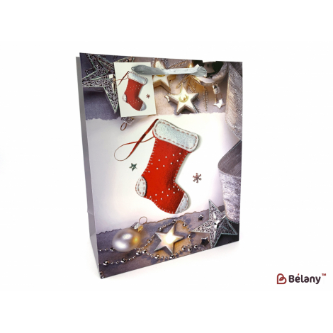 Новогодний пакет "Merry christmas" S