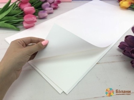 Папір для квітів "One color" білий