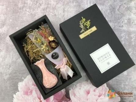 Букет комплимент "With vase #3" розовый