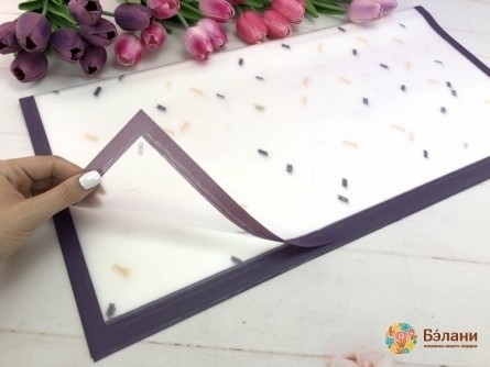 Калька для цветов "Color Letters" сиреневая