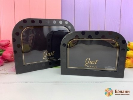 Коробка для цветов "Малютка" черная