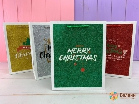 Новогодний пакет "Shiny xmas" L