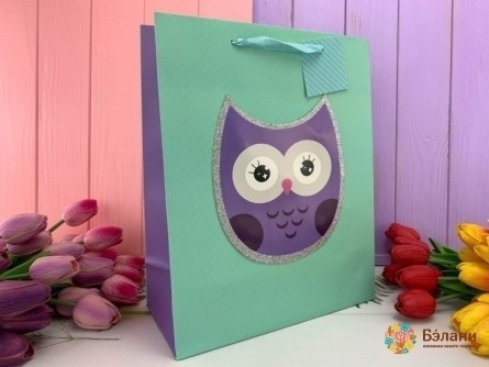 Подарочный пакет "Animals" Сова M