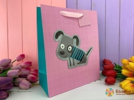 Подарочный пакет "Animals" Собачка M