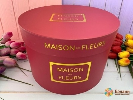 Шляпная коробка "Maison De Fleurs" красная