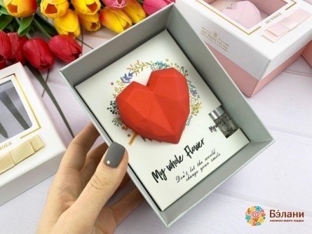 Подарочный набор "Heart" с ароматизатором красный