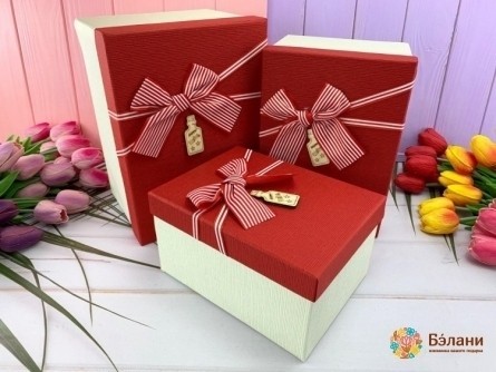 Подарочная коробка "Gifty#9" красная
