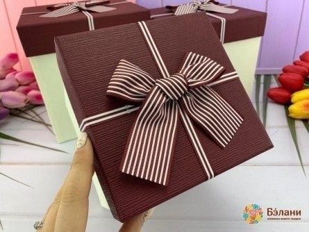 Подарочная коробка "Beauty#3" марсала