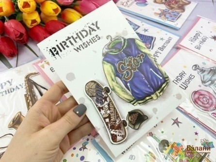 Открытка "BirthDay#5" скейт
