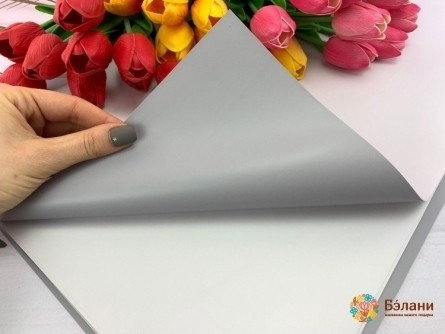 Калька двухсторонняя пепельно-сизая