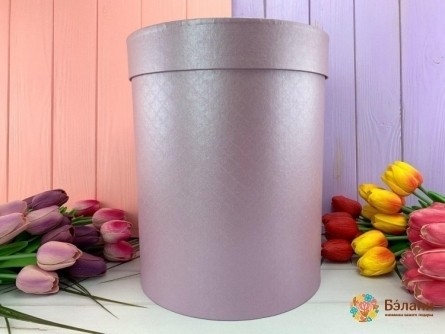 Круглая коробка "Simple" лиловая