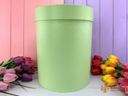 Круглая коробка "Simple" зеленая