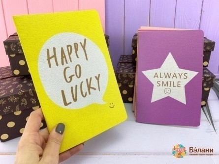 Блокнот "Go lucky" A5 (32 листа) Микс