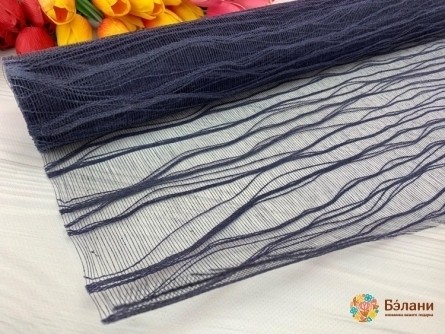 Сетка из полиэстера "Волны" темно-синяя