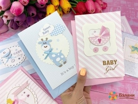 Открытка "Baby" МИКС
