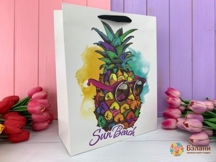 Подарунковий пакет "Ананас" sun beach M