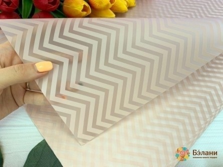 Калька для цветов "Zig Zag" пюсовая