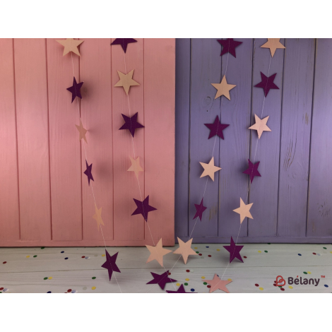 Гирлянда "Pink Stars"