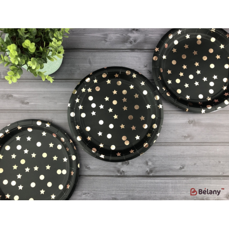 Тарелки "Black and Bronze" 18 см