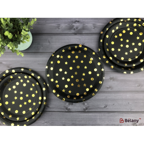 Тарелки "Black and Gold" 18 см