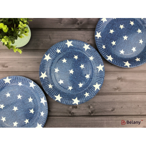 Тарелки "Blue and Stars" 23 см