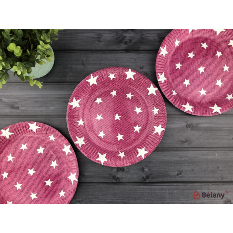 Тарелки "Pink and Stars" 23 см