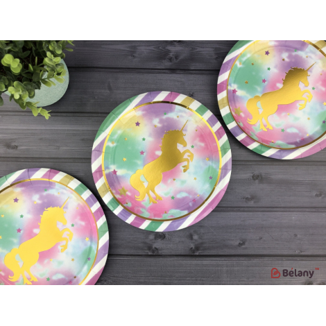 Тарелки "Rainbow Unicorn" 23 см